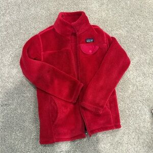 Patagonia Vibrant Raspberry Pinkish Red Fleece Jacket
